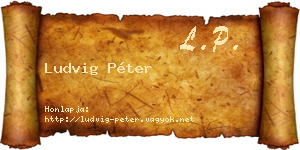 Ludvig Péter névjegykártya